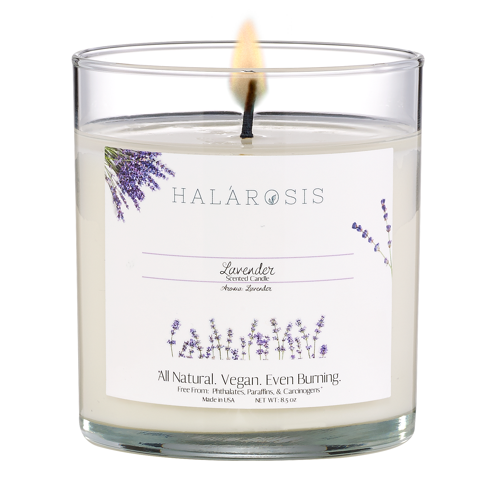 Lavender Candle used for relaxation
