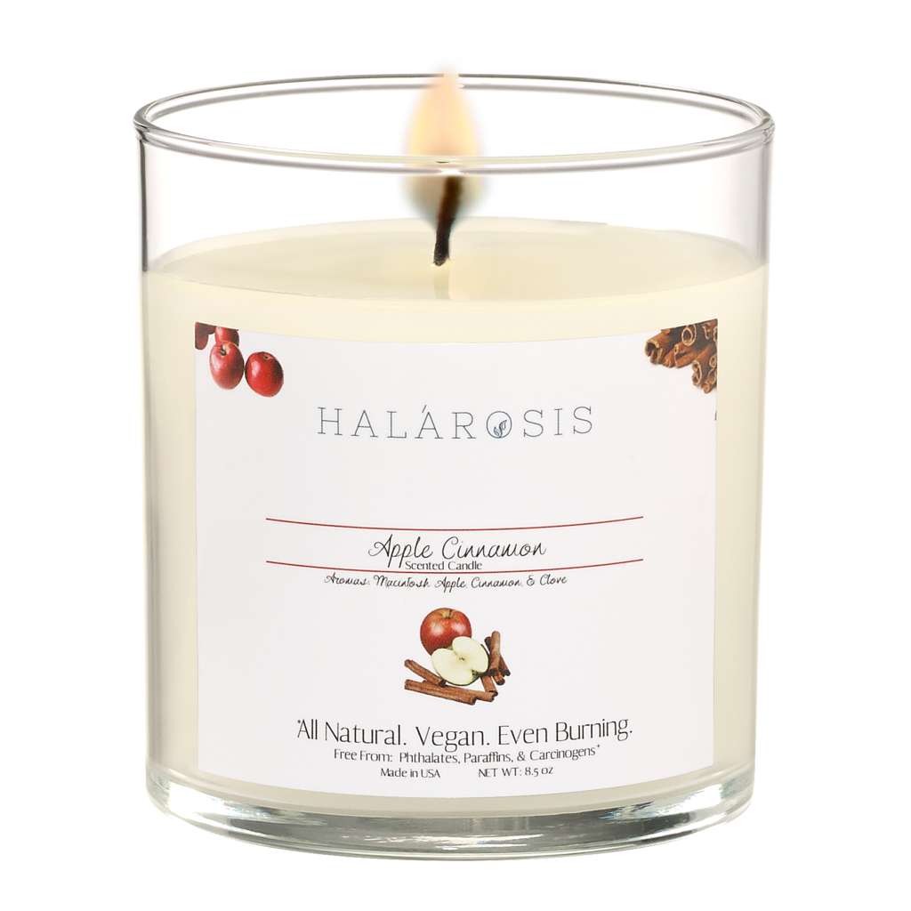 Apple Cinnamon Vegan Candles 8.5 oz Candle Halarosis