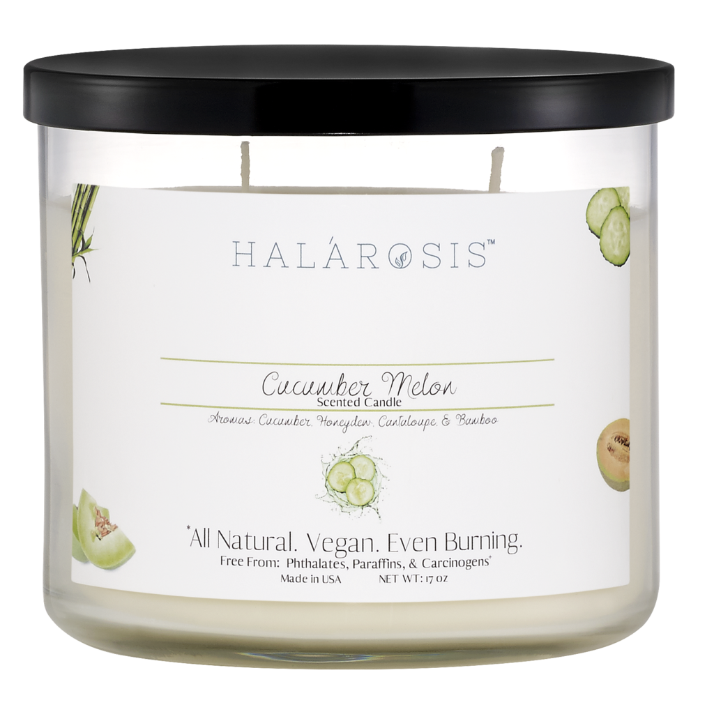 Cucumber Melon Candle Soy Candles 17 oz Halárosis