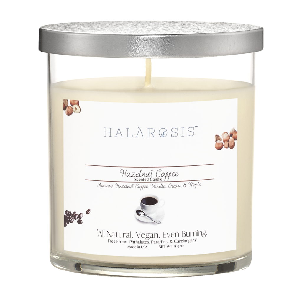 Coffee Scented Candle Hazelnut Coffee Soy Wax Halarosis