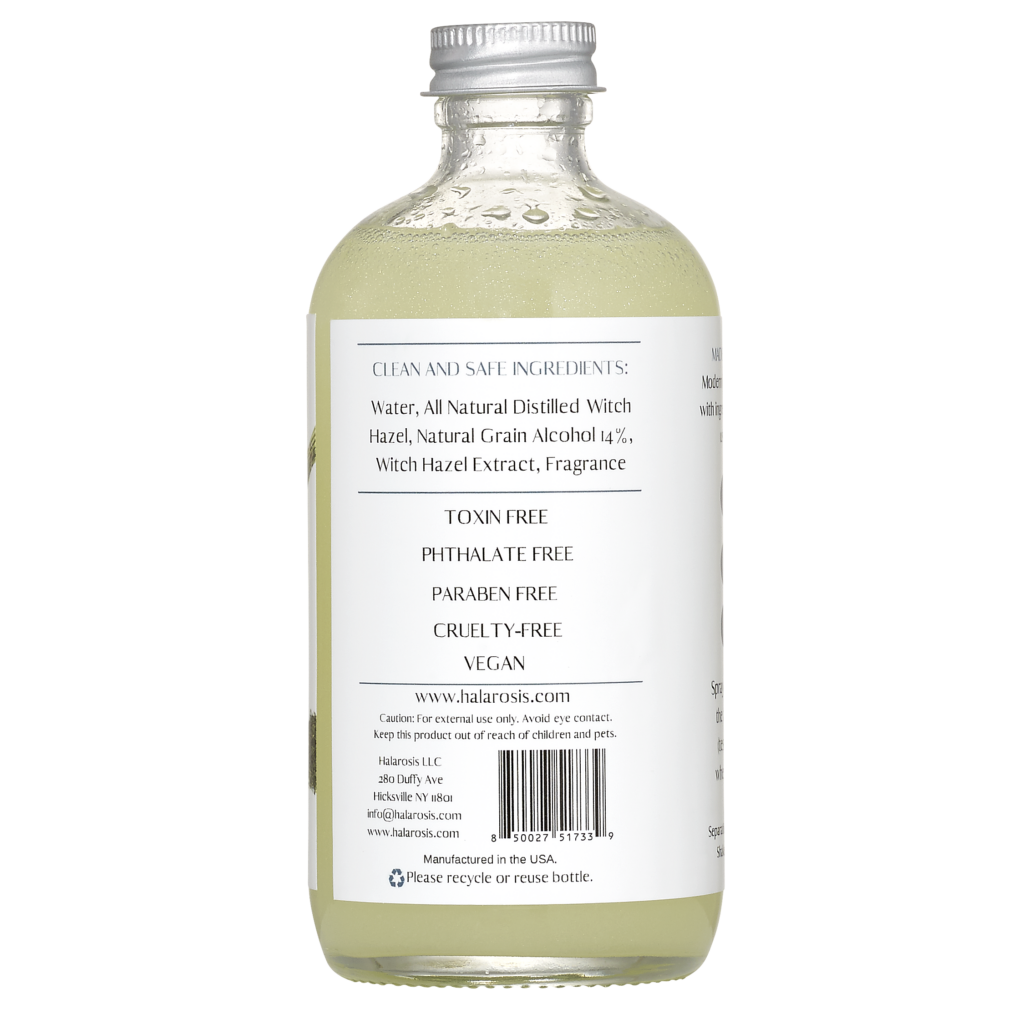 Lemongrass Verbena Air Freshener Natural Air + Fabric Spray Halarosis