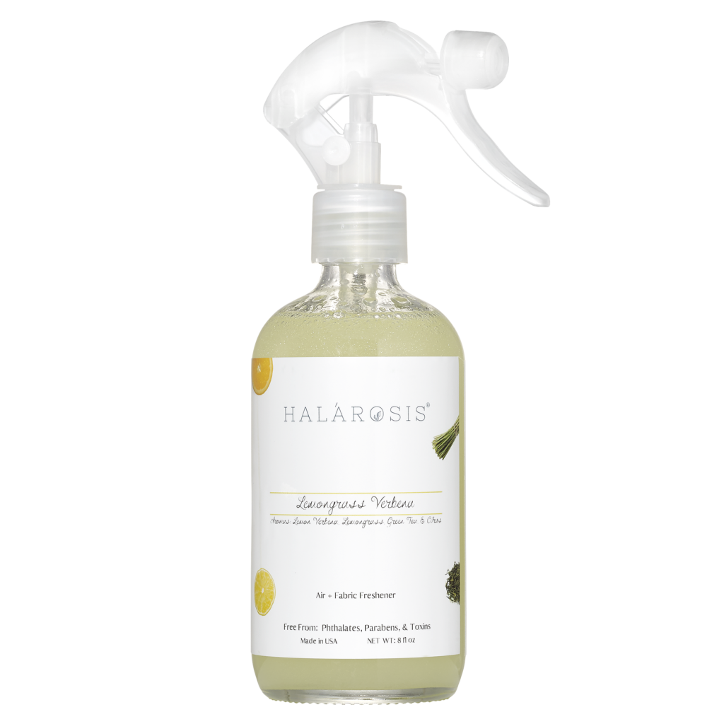Lemongrass Verbena Air Freshener Natural Air + Fabric Spray Halarosis