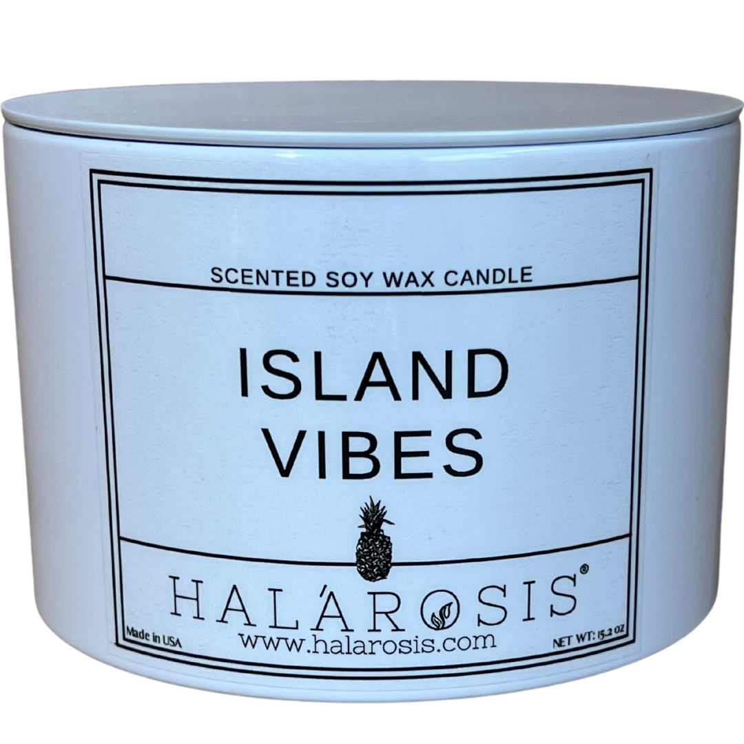 tropical fruits candle